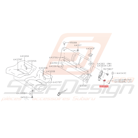 Fil Guide de Coussinet Origine Subaru BRZ 2013 - 201940999
