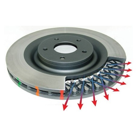 Disque avant lisse DBA 4000 subaru STI  01-16