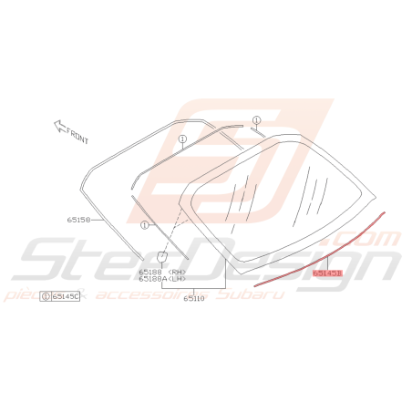 Caoutchouc de Retenue Inférieur Origine Subaru BRZ 2013 - 201941022