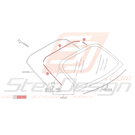 Joint Supérieur Origine Subaru BRZ 2013 - 201941023