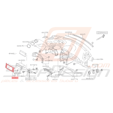 Console centrale Origine Subaru BRZ 2018 - 201941037