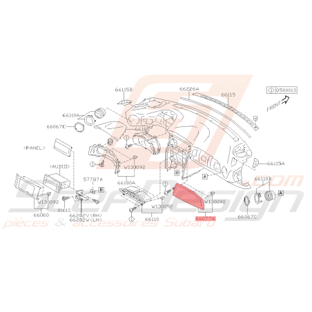 Garniture Tableau de Bord Origine Subaru BRZ 2013 - 201441047
