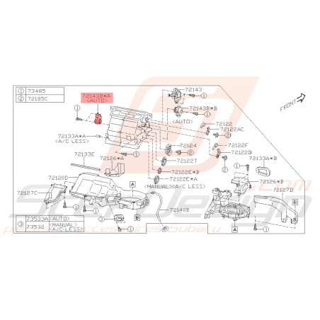 Moteur Electrique Mélange Actuateur Origine Subaru BRZ 2013 - 201941120