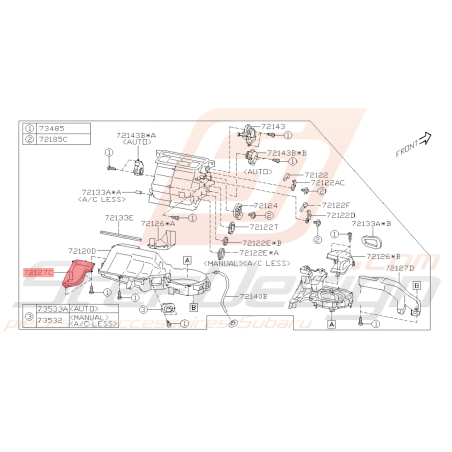 Conduit Origine Subaru BRZ 2013 - 201941124