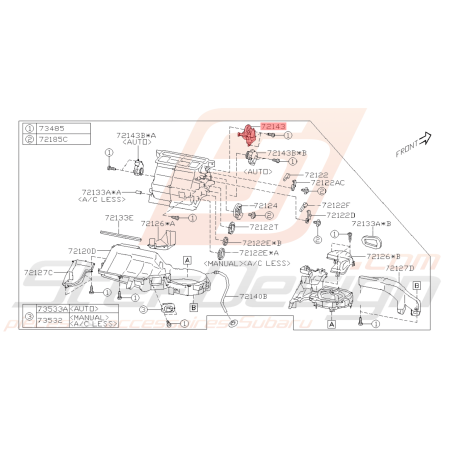 Moteur Electrique Mode Actuateur Origine Subaru BRZ 2013 - 201941125