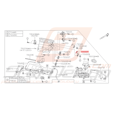 Levier Dégivrage Origine Subaru BRZ 2013 - 201941130
