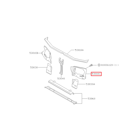 Tôle de Phare Origine Subaru Forester Turbo 97-0241151