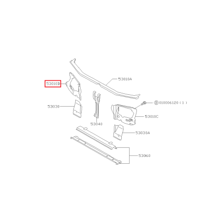 Tôle de Phare Origine Subaru Forester Turbo 97-0241152