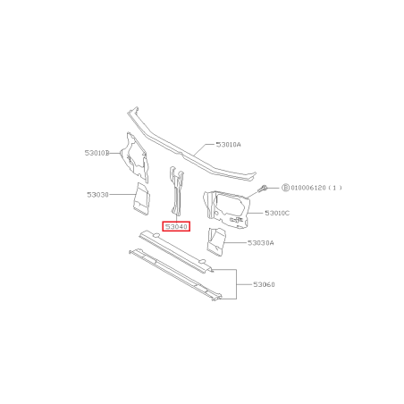 Support Verrouillage de Capot Origine Subaru Forester Turbo 97-0241157