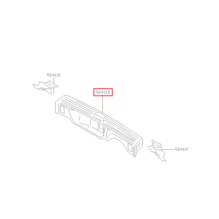Jupe Arrière Origine Subaru Forester Turbo 97-0241165