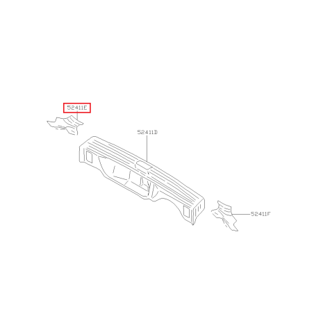 Jupe Intérieure Arrière Origine Subaru Forester Turbo 97-0241167