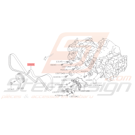 Courroie de Distribution Origine Subaru STI 2015 - 2019 LEVORG 201541396