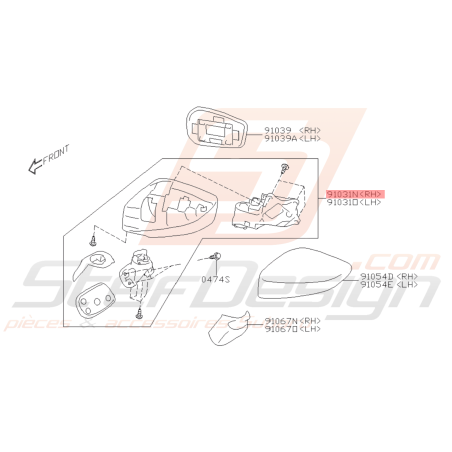 Rétroviseur Origine Subaru BRZ 2013 - 201941457