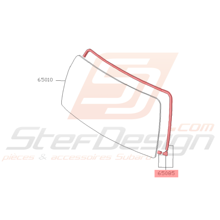 Joint de Pare-Brise Origine Subaru LIBERO 199441476