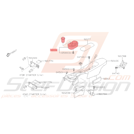 Porte Gobelet Origine Subaru BRZ 2013 - 201941512