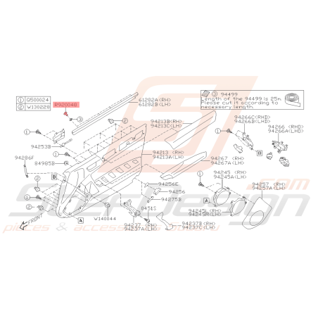 Rivet Origine Subaru BRZ 2013 - 201941571