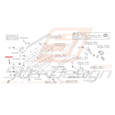 Support Garniture de Porte Origine Subaru BRZ 2013 - 201941573