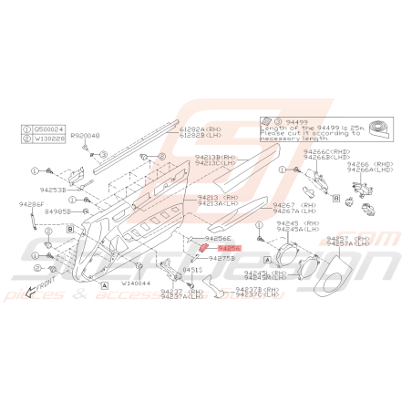 Lampe d'Entrée de Porte Avant Droit Origine Subaru BRZ 2013 - 201941582