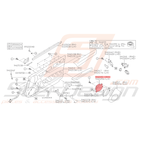 Grille d'Haut-Parleur de Portière Avant Origine Subaru BRZ 2013 - 201941597
