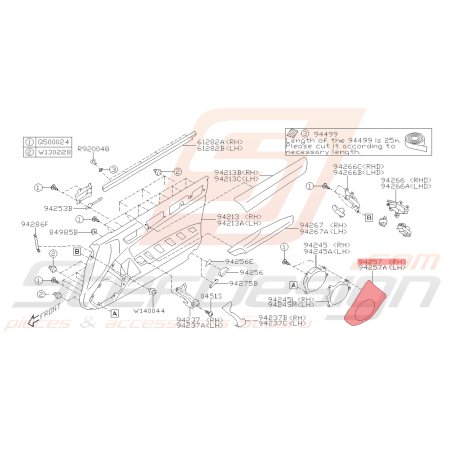 Entourage d'Haut Parleur Origine Subaru BRZ 2013 - 201641599