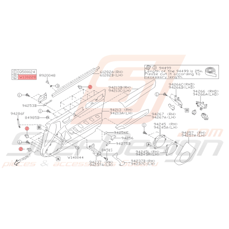 Clip Origine Subaru BRZ 2013 - 201941650