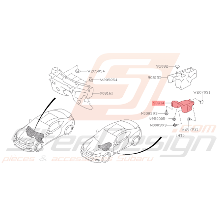 Isolant de Tunnel Origine Subaru BRZ 2013 - 201941662