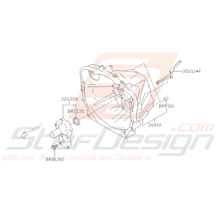 Schéma Boitier Avant Origine Subaru BRZ 2013 - 201941673