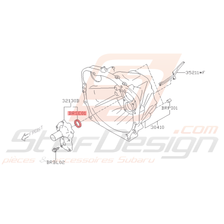 Joint d'étanchéité d'huile Origine Subaru BRZ 2013 - 201941675