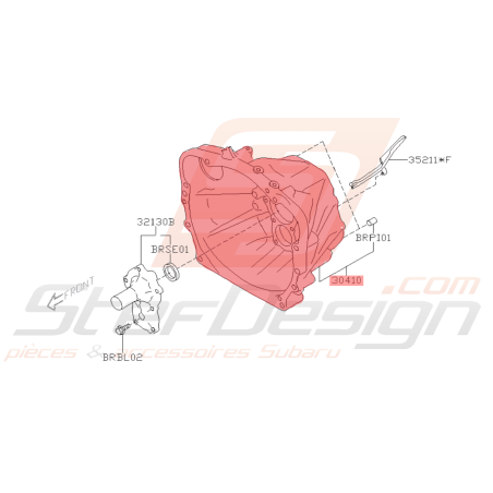 Carter de Transmission Avant Origine Subaru BRZ 2013 - 201941676