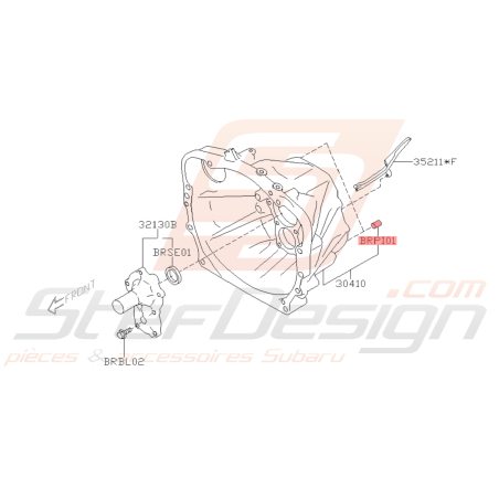 Broche Droite Origine Subaru BRZ 2013 - 201941677