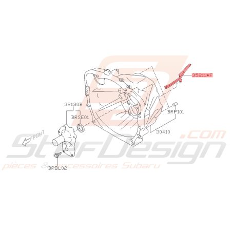 Guide d'Huile Origine Subaru BRZ 2013 - 201941678