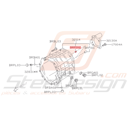 Broche Droite Origine Subaru BRZ 2013 - 201941691