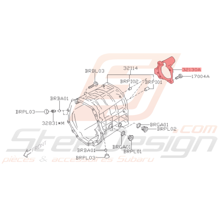 Dispositif de Retenue de Roulement Origine Subaru BRZ 2013 - 201941692