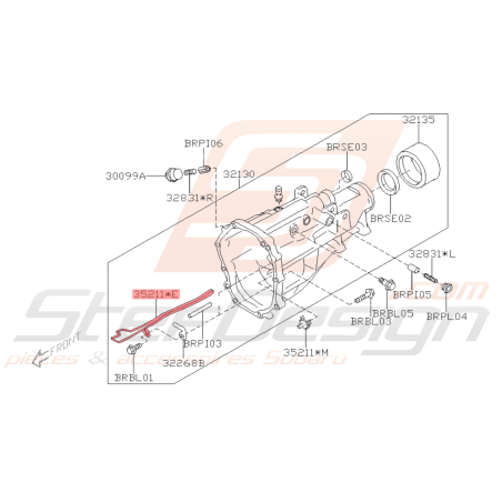 Guide d'Huile Origine Subaru BRZ 2013 - 201941708