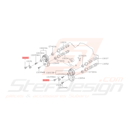 Vis de couvercle de poulie AAC Origine Subaru WRX 01-10 STI 01-14 FORESTER 05-0741731