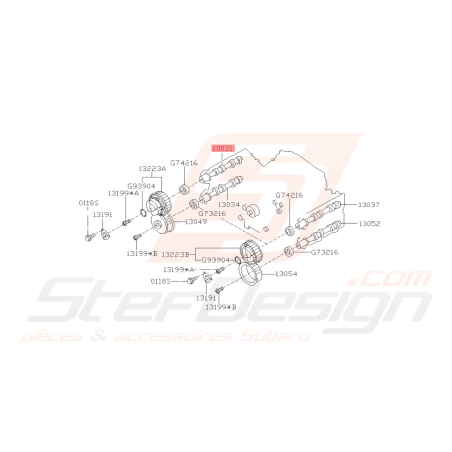 Arbre à cames admission droit Origine Subaru WRX 06-10 STI 06-07 Forester 05-0741734