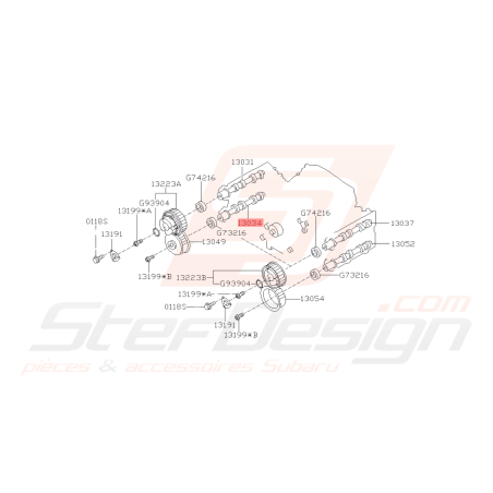 Arbre à cames échappement Origine Subaru WRX 06-10 STI 06-07 Forester 05-0741736