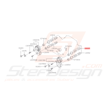 Arbre a cames admission gauche Origine Subaru WRX 06-10 STI 06-07 Forester 05-0741737