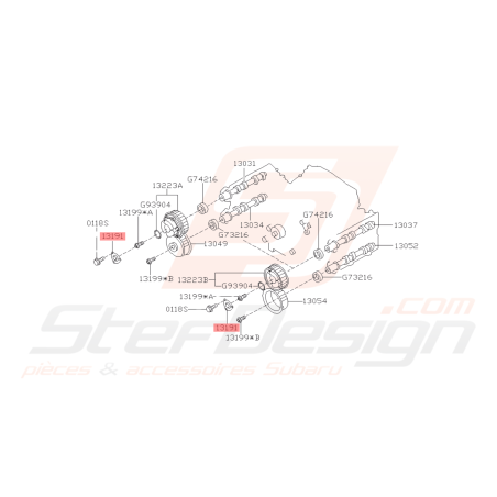 Couvercle Poulie Arbre à Cames Origine Subaru WRX 06-10 STI 01-14 FORESTER 05-0741747