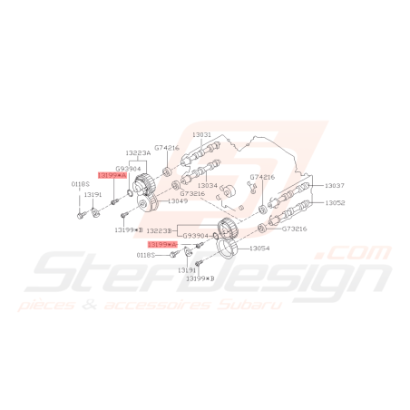Vis de poulie AAC avec came variable Origine Subaru FORESTER 05-07 WRX 06-10 STI 01-1441749