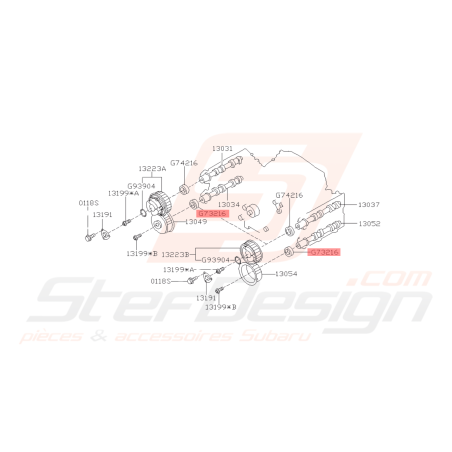 Joint spy arbre à cames admission/échappement origine Subaru GT 99-00 WRX 01-05 WRX 01-10 STI 01-07 FORESTER 05/99-02/05-0741753