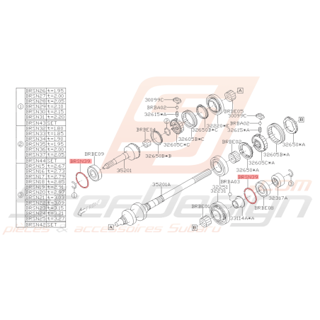 Anneau Elastique Origine Subaru BRZ 2013 - 201941757