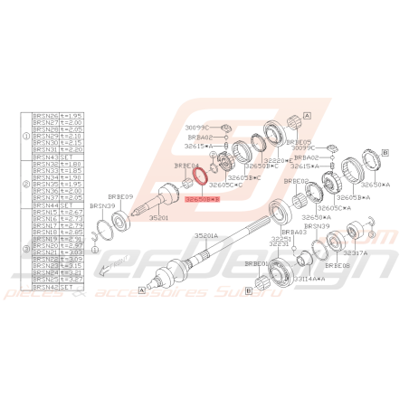 Bague de Synchronisation Origine Subaru BRZ 2013 - 201941762