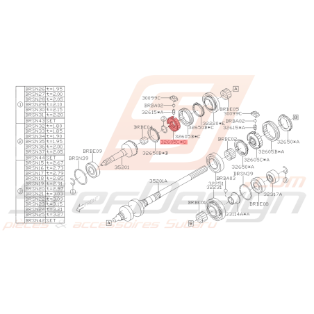 Moyeu Origine Subaru BRZ 2013 - 201941772