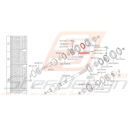 Bague de Synchroniseur Origine Subaru BRZ 2013 - 201941774