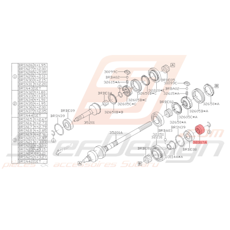 Pignon de 6ème Origine Subaru BRZ 2017 - 201941790