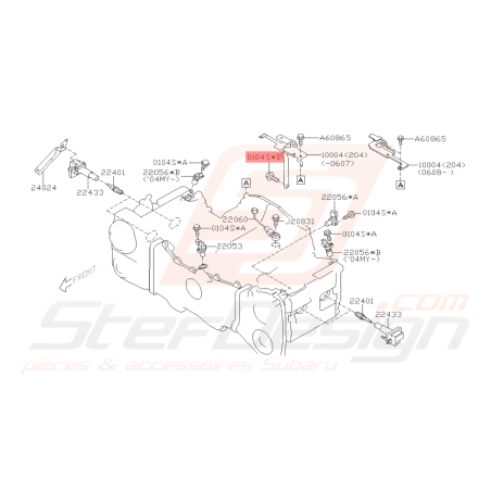 Vis Support d'alternateur et Turbo Subaru GT 94-00 WRX STI 01-14 BRZ 13 FORESTER 97-02/05-0741799