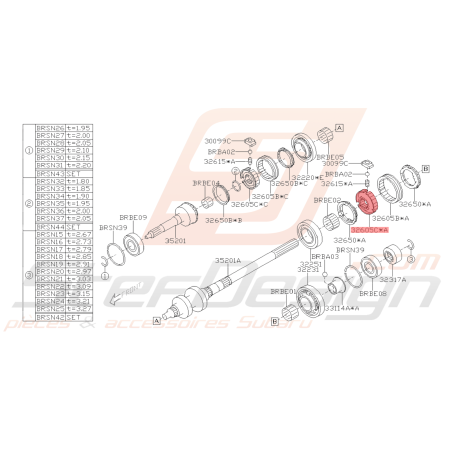 Moyeu Origine Subaru BRZ 2013 - 201941803