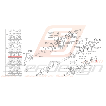 Anneau Elastique Origine Subaru BRZ 2013 - 201941839