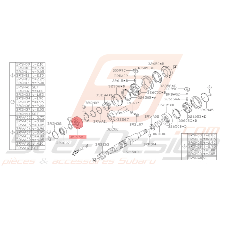 Pignon de Compteur Origine Subaru BRZ 2013 - 201941857